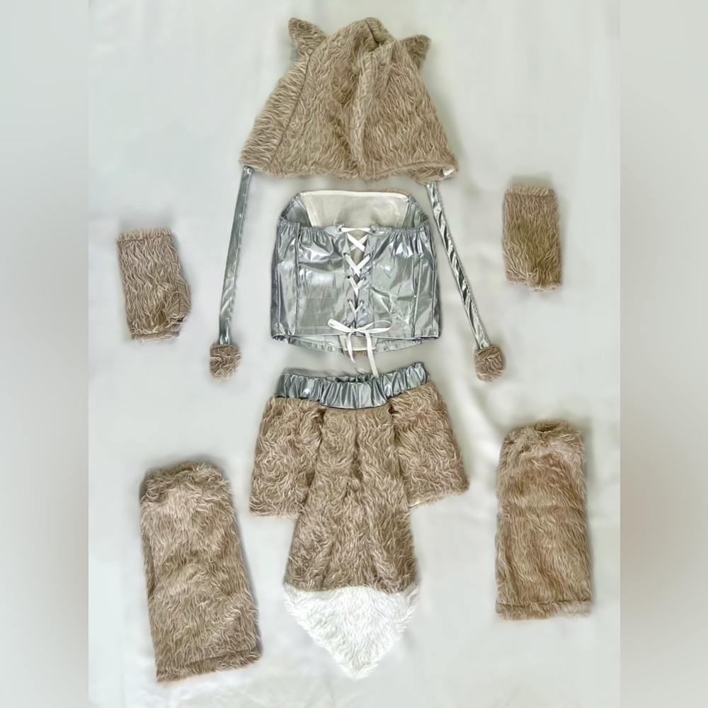 Wolf Costume 7 piece set - Picture 3 of 3